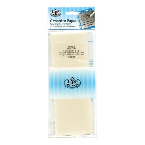 Royal Brush RD205 White Transfer Paper-9"X13" 4/Pkg