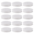 Craftdady 50Pcs Empty Plastic Wire Spools 2.64" in Diameter Thread Bobbins for Beading Wire Thread String - color: White, Plastic Wire Spools