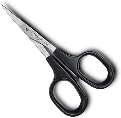 CANARY Japanese Mini Detail Scissors 4", Small Precision Scissors for Paper Crafting, Fabric Cutting, Art Crafts, Eyebrows, Nose Hair, Made in JAPAN - size: Mini