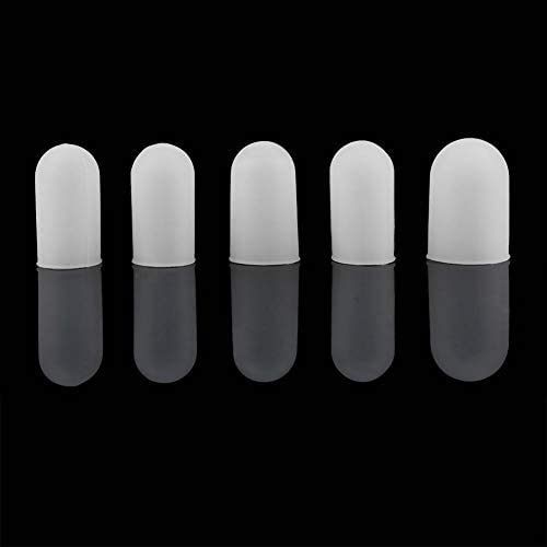 Fdit 5pcs Silicone Finger Protector Thumbs Cover Fingertip Gloves for Heat Cooking Baking Barbecue B