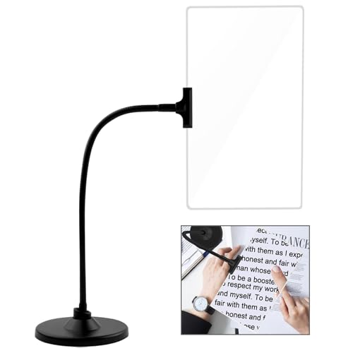 Magnifying Glass with Stand, 10" x 6" Large Page Magnifier for Reading