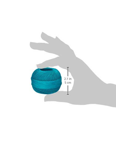 LIZBETH Handy Hands Premium Cotton Thread, Size 40, Ocean Teal Dark
