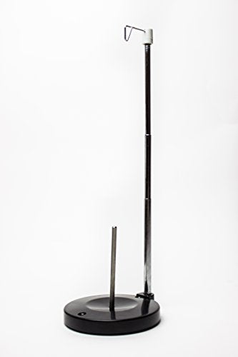 Adjustable Single Thread Spool Holder – Stand alone Embroidery, Sewing or Quilting Thread Holder or Stand – Ensures Smoother Feed = Heavy Plastic Base
