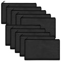 Legigo Blank Canvas Bags Zipper Pouch Makeup Bags Pencil Pouch Bulk - color: Black