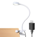 LEPOWER Clip on Light, Book Reading Lamp for Desk, Bed Headboard and Dorm - color: White