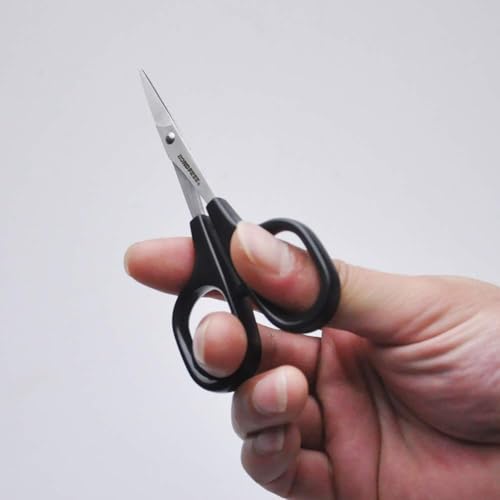 CANARY Japanese Mini Detail Scissors 4", Small Precision Scissors for Paper Crafting, Fabric Cutting, Art Crafts, Eyebrows, Nose Hair, Made in JAPAN - size: Mini