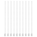 HARFINGTON 10pcs Dispensing Needles 18 Gauge 6 Inch Stainless Steel Blunt Tip Luer Connector for Refilling Glue Oil Thick Liquids Ink Lab Use, Silver - size: 18G 6"