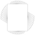 Golden State Art 18x24 White Backing Board, 10 Pack Backer Board for Print - size: 18x24
