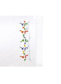 Design Works Crafts Tobin Stamped Pillowcases, Snowman Row, 20" x 30" Embroidery Kit, white