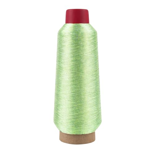 Mandala Crafts Metallic Mint Embroidery Floss for Sewing, 3281 Yard Spool - color: Mint, size: 3000M 3281 Yard
