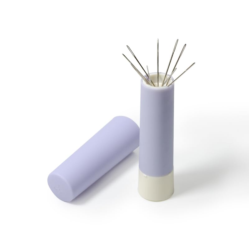 BEN YEDD Lipstick Type Rotary Needle Tube Needle Storage Magnetic Suction Needle Storage (Purple)