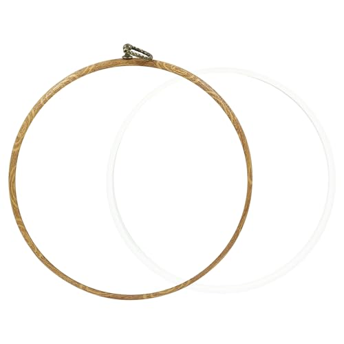 Bonsicoky 3 Pcs 22cm/8.7" Round Embroidery Hoops - size: 8.7 inch / 22cm