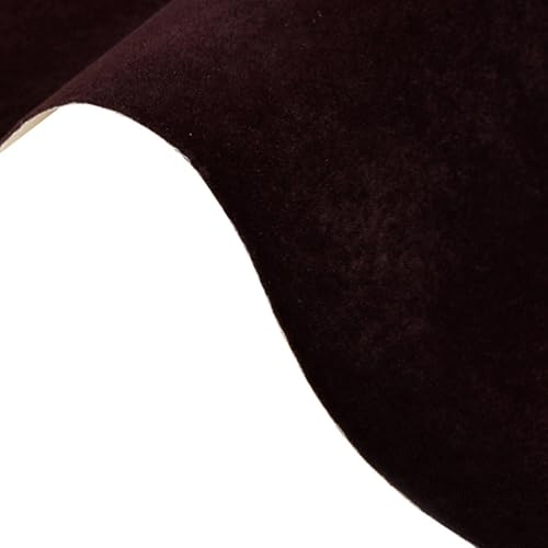 Self Adhesive Plush Velvet Fabric Sheets Velvet Flock Paper Roll Soft Flocking Fabric for Jewelry Box Felt Liner Furniture DIY Arts and Crafts 14 x 98 Inches Brown - color: Brown, size: 98"L x 14"W