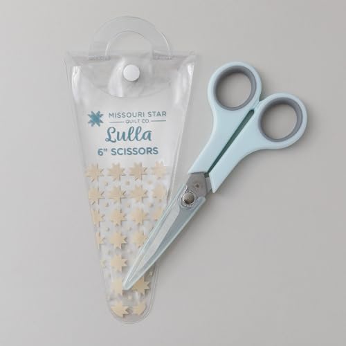 Missouri Star Scissors All Purpose - 6” Precision Tip Scissors for Cutting Fabric, Sewing, Crafting - Ultra Sharp with Comfort Grip and Blade Cover - size: 6 Inch