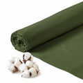 Q&J Fabric Co. 100% Cotton Fabric by The Yard 60'' Wide x 1 Yard,Broadcloth Muslin Fabric Nearly Medium Weight for DIY Sewing Apparel Cloth,Quilting,Soft Embroidery Cloth,Garments (Olive Green) - color: Olive Green, size: 1 Yard