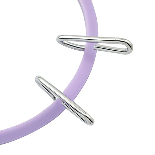 YYANGZ Metal Spring Tension Embroidery Hoop Embroidery Tension Shed, Cross Stitch Hoop, Cross Stitch Hoop, Darning Hoops (Purple)