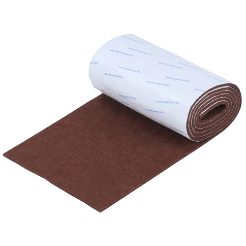 Felt Furniture Pads, 40 x 5 x 0.12 Inch Felt Strips - color: Brown, size: 5" x 40" (1 Pack)