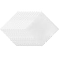 White Handkerchiefs for Women Soft Cotton Women’s Handkerchiefs - color: Scalloped Edge- 12pcs