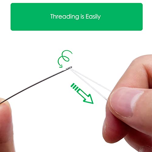Xmada 4-Pack Clip-Style Beading Needles - 6.7 inches, 0.7mm Diameter, Efficient & Sturdy for Jewelry Making (4-Curved) - style: 4-Curved/0.7mm