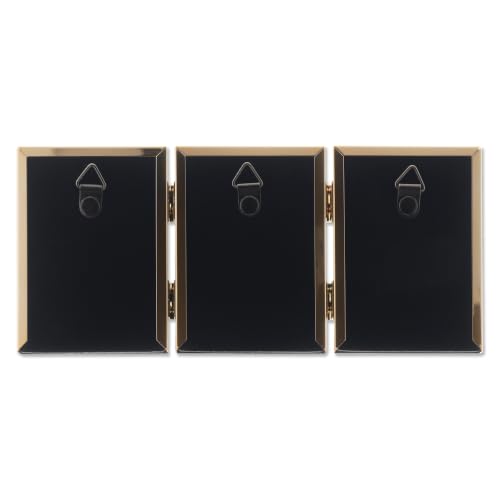 Lawrence Frames Bead Border Design, 2.5x3.5 Triple, Gold - color: Gold, size: 2.5x3.5 Triple