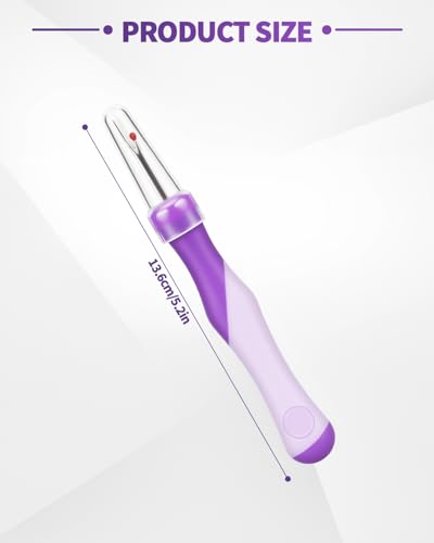 Needle and Thread Seam Ripper, Rippers for Sewing and Thread,Remover Stitch Tool for Hand Sewing, Knitting, Cross Stitching, Embroidery and Thread Removal (Purple) - color: Purple