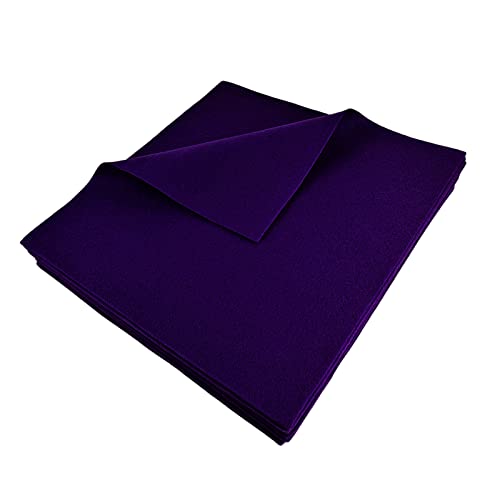 Jtnohx Soft Dark Purple Felt Sheets Flexible Felt Fabric for Crafts 12" - color: Dark Purple