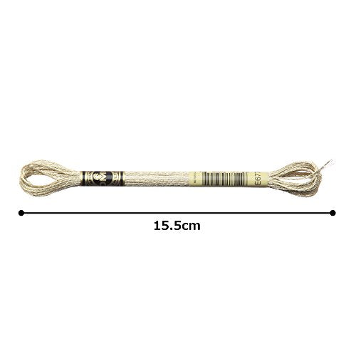DMC Light Effects Embroidery Floss - 8.7yd - 6/Pkg - Beige (E677) - color: Beige (E677)
