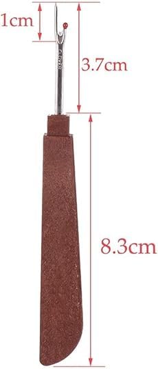 Brown Needle Art Cross-Stitch Removal Crafting Removing Threads Sewing Stitch Opener Seam Rip-per Thread Remover Stitch Unpicker Professional Design,Seam Rippers,Sewing Notions and Supplies Tools