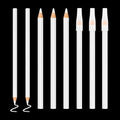 Fabric Marking Pencils 8PCS 17.5cm for Sewing | Washable White with Caps
