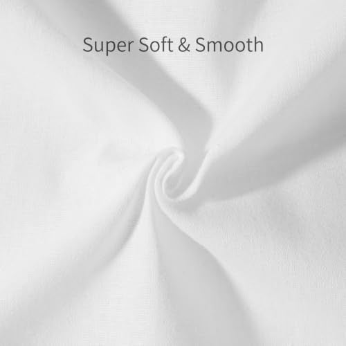 100% Muslin Fabric by Yard, 5 Yards x 59" White Cotton Fabric - color: Bleach White, size: 5 Yards