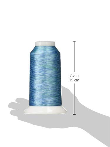 Superior Threads Fantastico 2-Ply 40-Weight High Strength Polyester Embroidery Quilting Sewing Thread - 2,000 Yard Cone (#5006 Niagara) - color: Niagara
