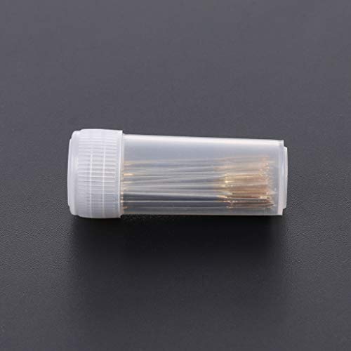 Kamonda 100 Pieces Tail Embroidery Fabric Cross Stitch Needles Craft Tools Size 26 for 14CT Cross Stitch Needle Gold