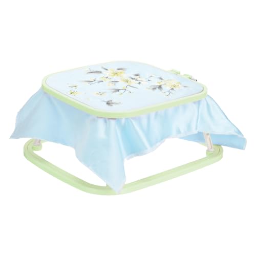 PATIKIL 9.4" x 8.7" Square Embroidery Hoop Stand, Adjustable ABS Plastic Cross Stitch Stand Hands-Free 2-Tier Embroidery Hoop Holder Punch Needle Frame for Sewing Arts Needlework, Green - color: Green, size: 9.4" x 8.7"