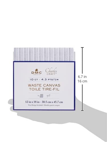 DMC CR9113 Waste Canvas, 12 by 18-Inch, 10 Count