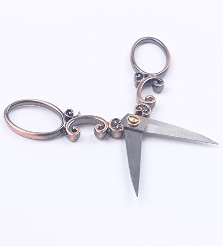 BIHRTC European Vintage Stainless Steel Sewing Scissors DIY Tools Cloud