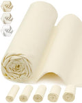 FIVEIZERO 100% Cotton Muslin Fabric by The Yard,63inch x 1.9 Yards Unbleached Natural Cotton Material–Medium Weight Beige Calico Fabric for Sewing,Quilting,Embroidery,Crafts & Apparel Projects - color: Natural Unbleached, size: 1.9 yards pre cut