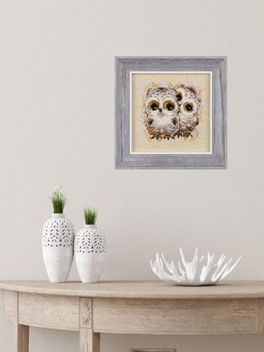 RIOLIS 1755 Little Owls Counted Cross Stitch Kit 5.12 x 5.12 in - style: Custom