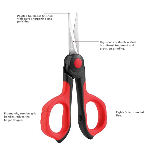 LIVINGO Sewing Scissors Set 8.5" Titanium Fabric Shears 3 Pack - style: Sewing Scissors Set