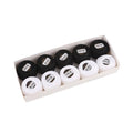 Size 8 Double Mercerized Egyptian Long Staple Cotton Pearl Thread Ball 5 Grams White and Black Embroidery Thread 10 Balls per Box for Crochet Hardanger Cross Stitch Hand Embroidery - color: White and Black