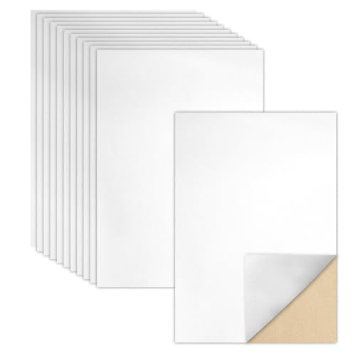 Biaungdo Self Adhesive Felt Sheets, White, 12 Pcs, 8 x 12 Inch - color: White