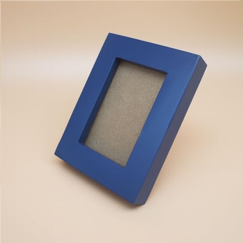 2x3 Picture Frame Solid Wood,Blue. Table Top or Wall - color: Blue, size: 2x3