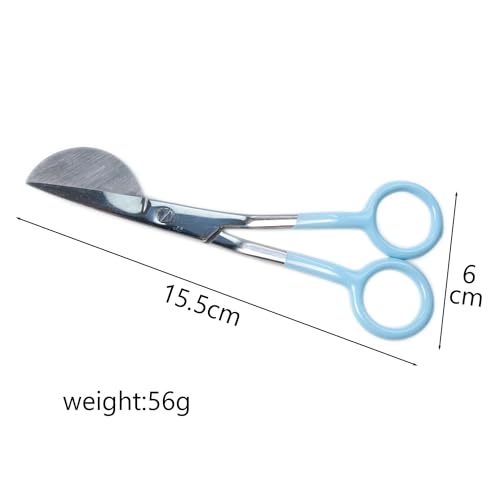 Duckbill Scissors, 6" Duckbill Shears For Art, Crafting, Fabric, Thread, Needlework and Embroidery (Pink) - color: Pink