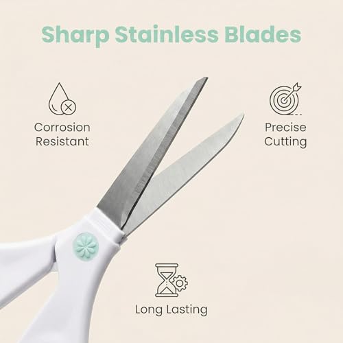 2-Pack Precision Craft Scissors for Sewing Embroidery and Paper