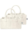 Mr. Pen- Baby Diaper Caddy Organizer, 2 Pack, Beige - color: Beige, size: 2 Pack, Regular