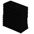 DG Collections 100% Cotton Flour Sack Towels – 12 Pack, 27x27 Inches, Black, Lint-Free, Pre-Washed, Hemmed Edges – Reusable Kitchen Towels for Cleaning, Embroidery, Printing & Crafts - Black - color: Black, size: Set of 12 (27x27 inches)