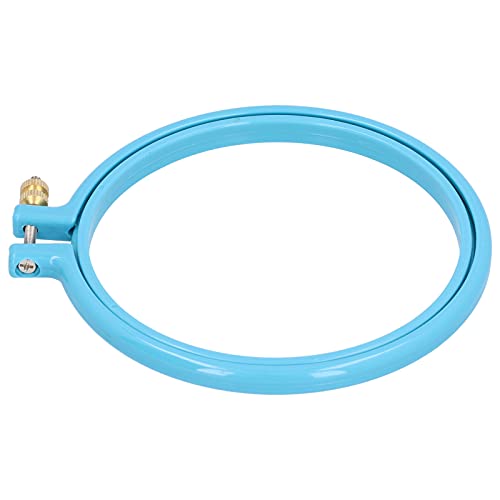 GLOGLOW 5 Inch Plastic Embroidery Hoop, Adjustable Tension Screw - size: 5in