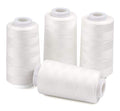 ilauke 4 x 3000 Yards Serger Thread, White 40S/2 Thread - color: White