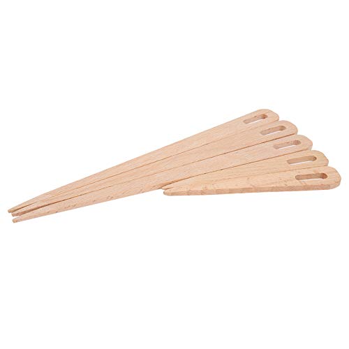Weaving Needle 5Pcs DIY Wooden Big Eye Knitting Needles Tapestry Weaving Crafts Tools Wooden Big Eye Knitting Needles