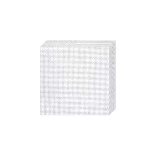 10 PCS White Aida Cloth 14 Count Cross Stitch Fabric (7×7 Inch) - size: 7 × 7 Inch