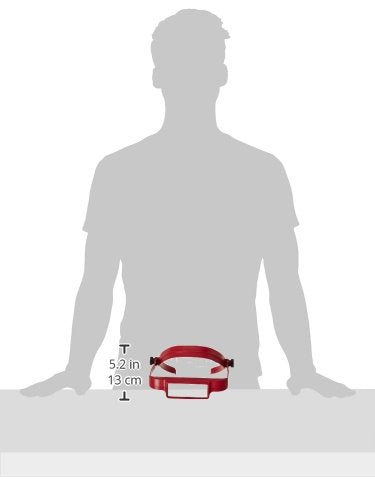 Donegan OSC OptiSIGHT Binocular Magnifying Visor, Red - size: Red Color